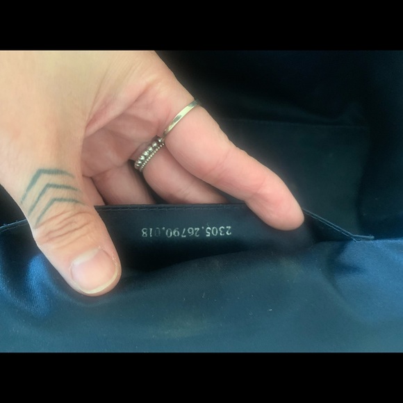 Authentic vintage Fendi Zucchino navy blue leather canvas bag - Picture 11 of 14